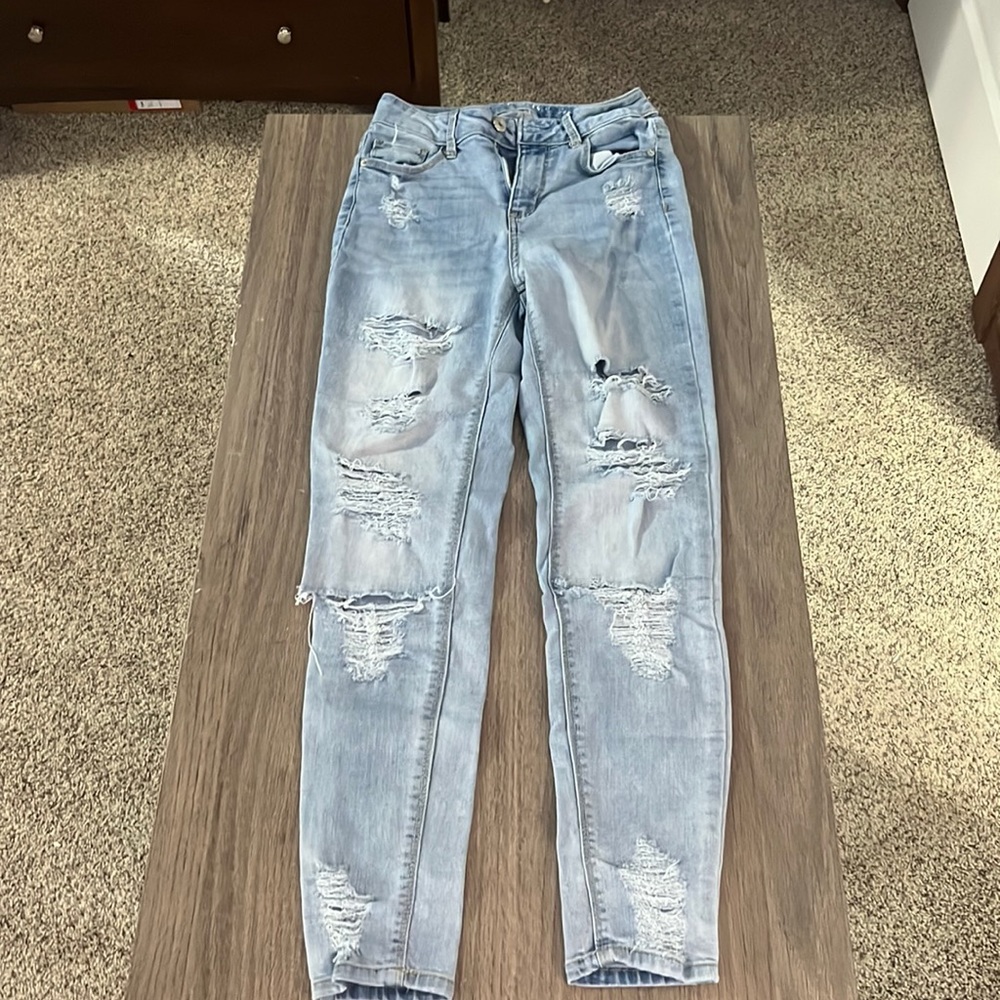 Light Wash Skinny Jeans